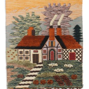 Niryat Business Vintage Style Hand Woven Landscape Wall Hanging for Home Décor with Multicolor Tassels,Cottage look wall décor
