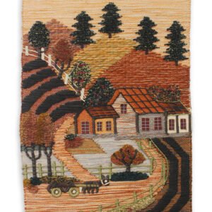 Niryat Business Hand woven Rural Inspired Decorative wall hanging of Jute for home and office décor, Tassels,Multicolored
