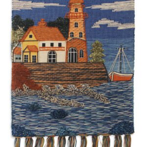 Niryat Business Vintage Style Hand Woven Sea Side Wall Hanging for Home Décor with Multicolor Tassels, Coastal Décor