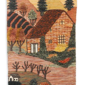 Niryat Business Vintage Style Hand Woven Landscape Wall Hanging made Up of Jute for Home Décor with Multicolor Tassels
