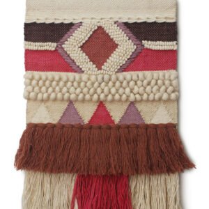 Niryat Business Hand Woven Jute and Woolen Multicolor Decorative Modern Wall Hanging for Home and Office Décor with large Tassels
