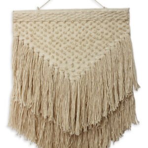 Niryat Business Hand Woven Cream Color Bohemia Inspired Design Wall Hanging For Home and Office Décor,