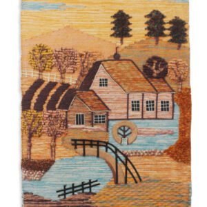 Niryat Business Hand woven Rural Inspired Woolen and Jute Decorative wall hanging home décor, Large Tassels, Multicolored
