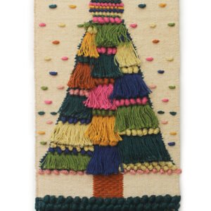 Niryat Business Festive Christmas Tree Hand Woven Wall Hanging for Home Décor, Christmas Decoration Wall Art