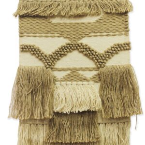 Niryat Business Handwoven Beige Decorative Wall Hanging for Chic Home Décor