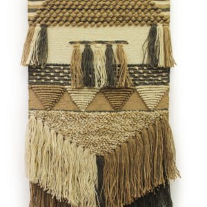 Niryat Business Handcrafted Boho Geometric Wall Hanging with Large Tassels for Decorative Home Décor