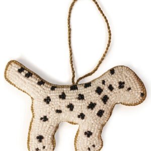 Niryat business 2.5"x 4.5" Spotted Zari Thread Dalmatian